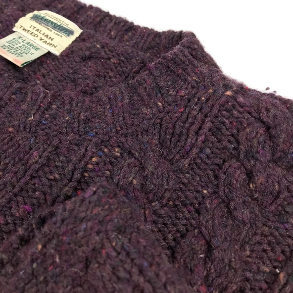 St. Johns Bay Fisherman Knit Flecked Sweater Sz XL - Picture 6 of 8